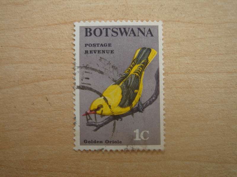 1967 Botswana - Golden Oriole 1 c used, stamped