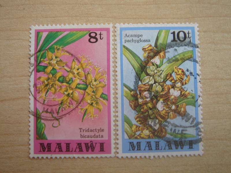 1979 Malawi - Orchids - SG581-582 used, stamped