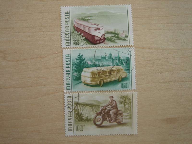 1955 Hungary - Transport - SG1441-1443 used, stamped