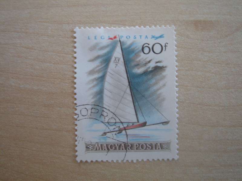1955 Hungary - Winter Sports - Air SG1400 used, stamped