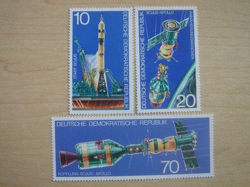 1975 DDR Sojus-Apollo MiNr 2083-2085 MNH