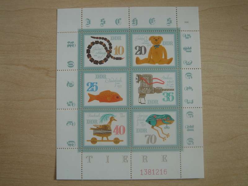 1981 DDR MiNr 2661-2666 MNH in Kleinbogen