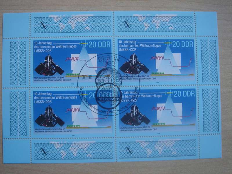 1988 DDR MiNr 3191 FD stamped in Kleinbogen