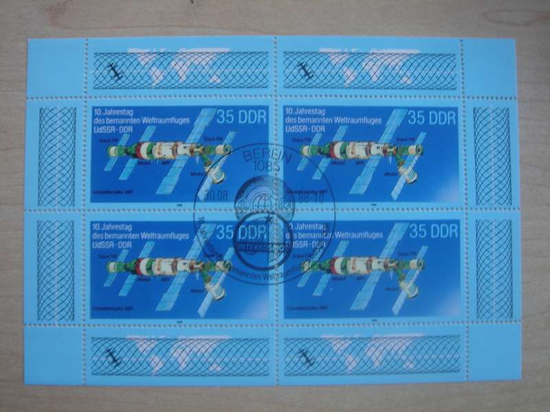 1988 DDR MiNr 3192 FD stamped in Kleinbogen