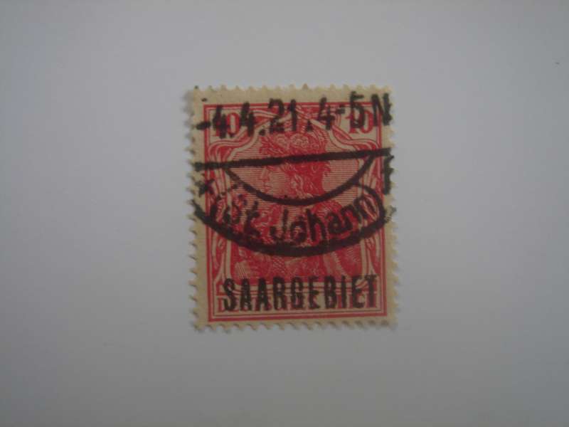 1920 Saargebiet MiNr 33 used, stamped