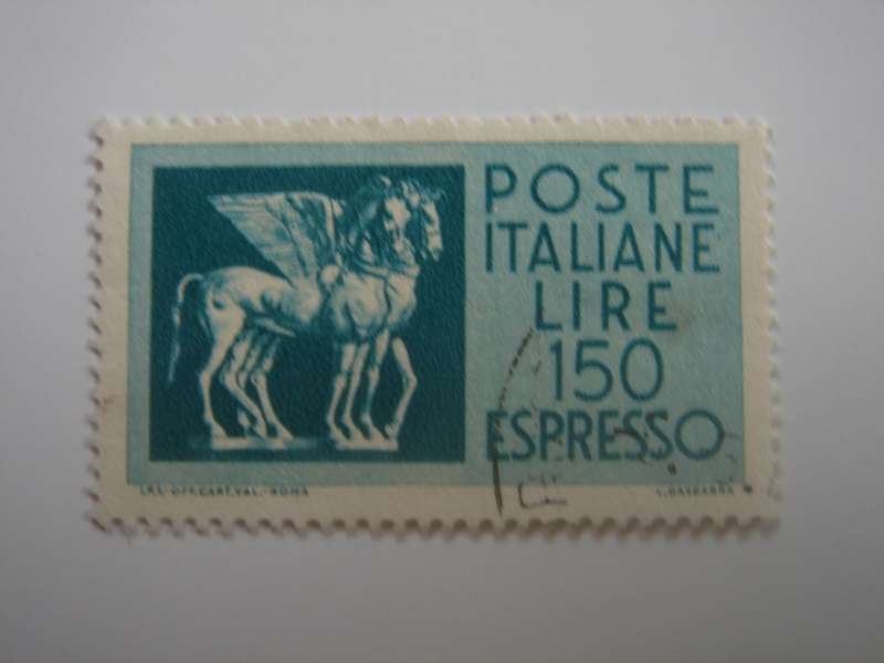 1945 Italia - Espresso 150 L - SG E962 used, stamped