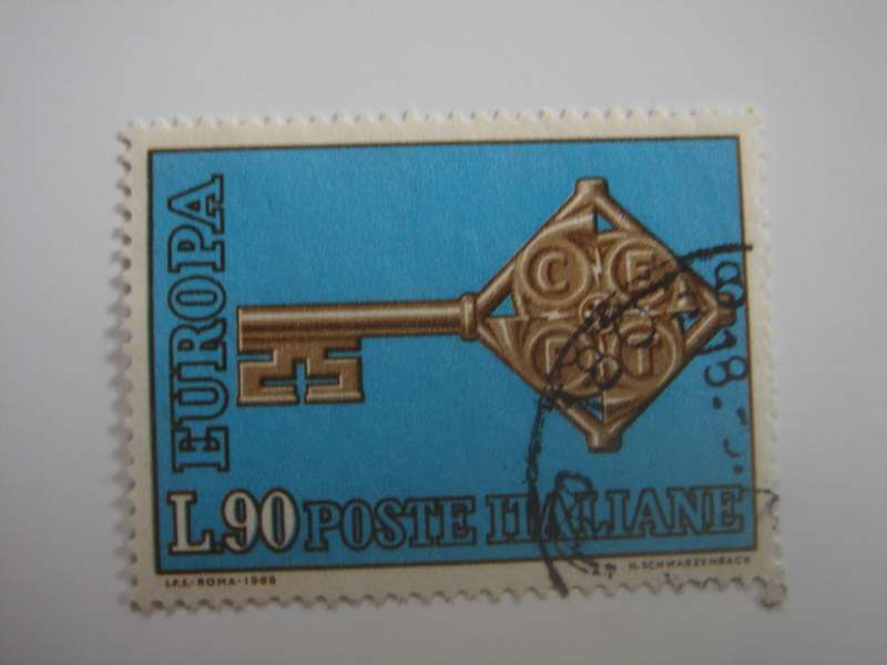 1968 Italia - Europa 90 L - SG1222 used, stamped