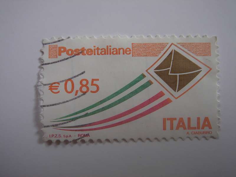 2013 Italia - Flying Envelope 0,85 EURO - used, stamped