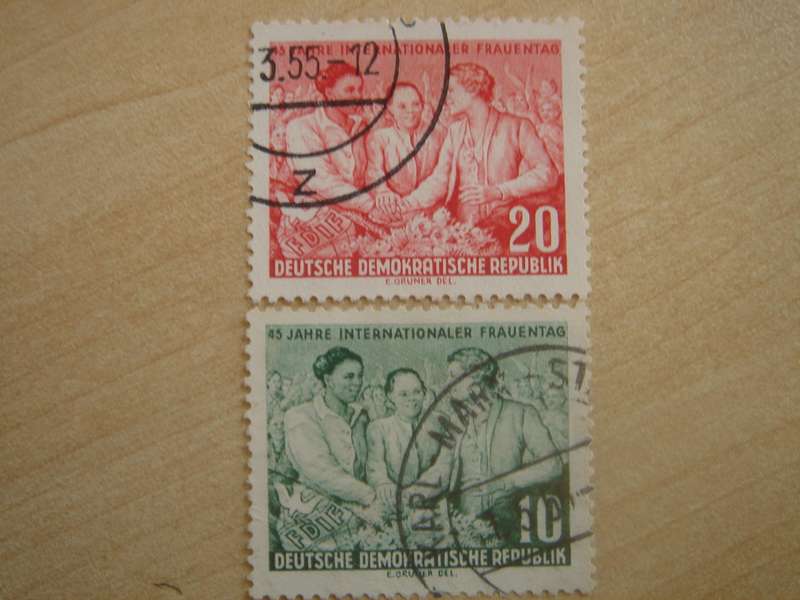 1955 DDR MiNr 450-451 X II used, stamped