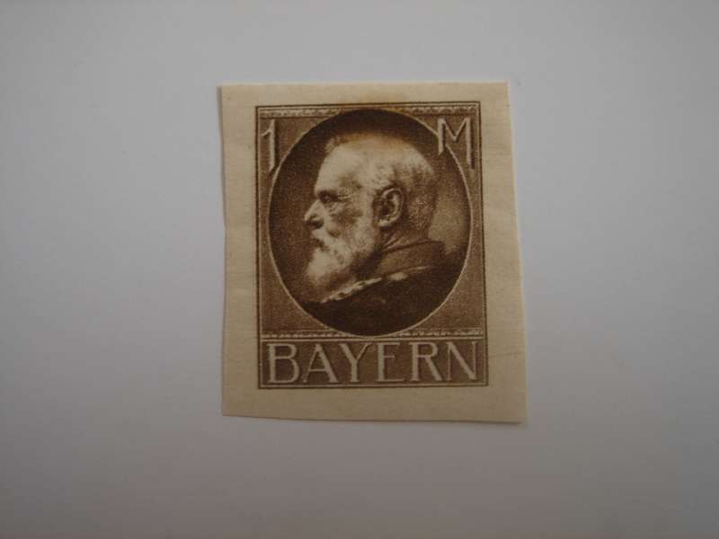 1920 Bayern - King Ludwig III MiNr 103 II B mint, hinged