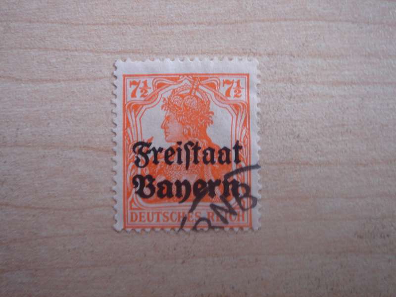 1919 Bayern - Germania optd MiNr 139 used, stamped