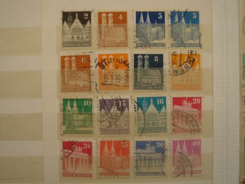 1948 Bizone MiNr 73-80,82,83,85-87,89-90 wg used, stamped
