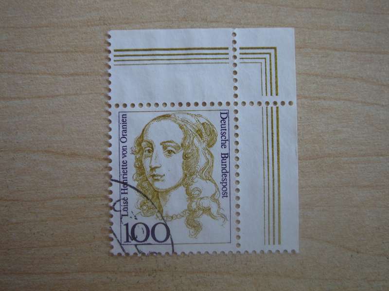 1994 Deutschland MiNr 1756 used, stamped corner piece