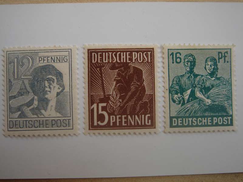 1947 Allied Occupation Zone MiNr 947-949 a MNH