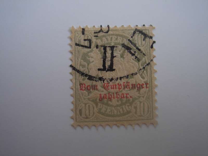 1876 Altdeutschland - Bayern - Portomarken MiNr 6 used, stamped (Wz 2)