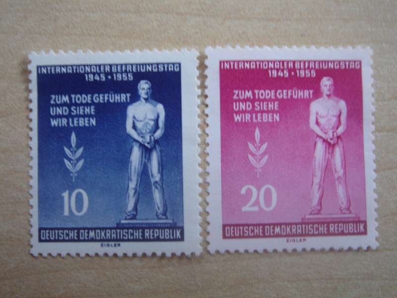 1955 DDR MiNr 459-460 A Y I MNH