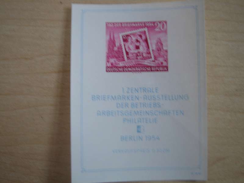 1954 DDR MiNr 445 B X II MNH in Block 10