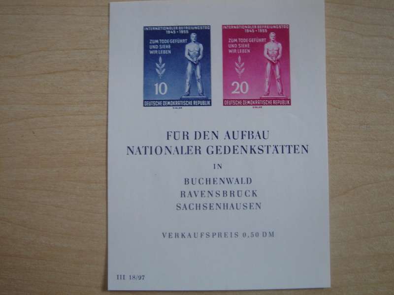 1955 DDR MiNr 459-460 B X I MNH in Block 11