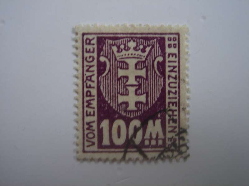 1923 Danzig Portomarken MiNr 24 X used, stamped