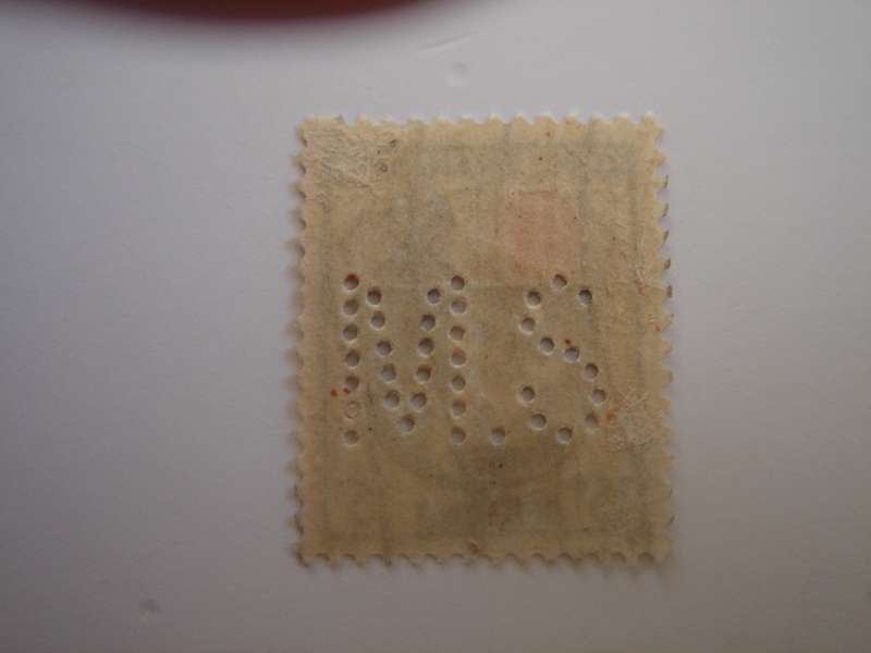1946 French Occupation Zone - MiNr 7 a x used, stamped with perfins 'M.S'