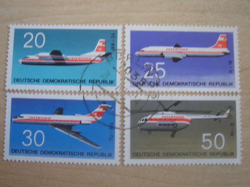 1969 DDR Aviation MiNr 1524-1527 used, stamped