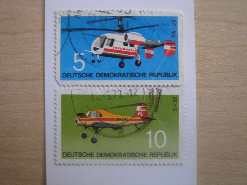 1972 DDR - Aviation MiNr 1749-1750 used, stamped