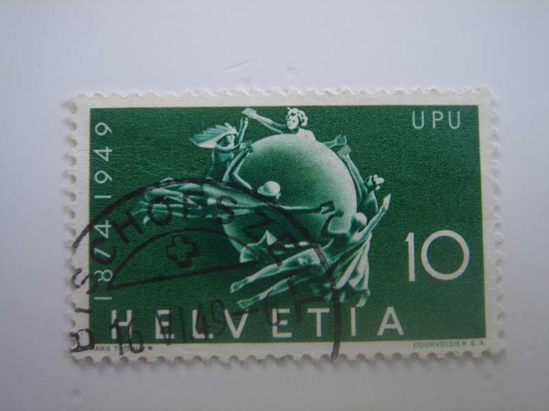 1949 Helvetia - UPU - SG503 used, stamped