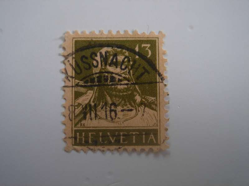 1910 Helvetia - Wilhelm Tell SG295 used, stamped