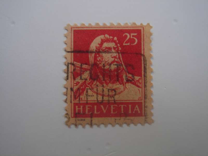 1910 Helvetia - Wilhelm Tell SG313 used, stamped
