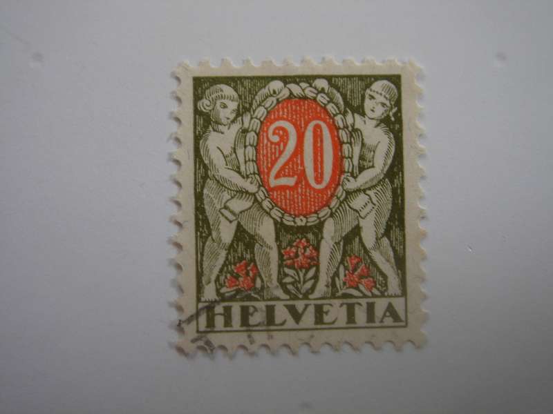 1924 HELVETIA - Postage Due Stamp SG D335 used, stamped