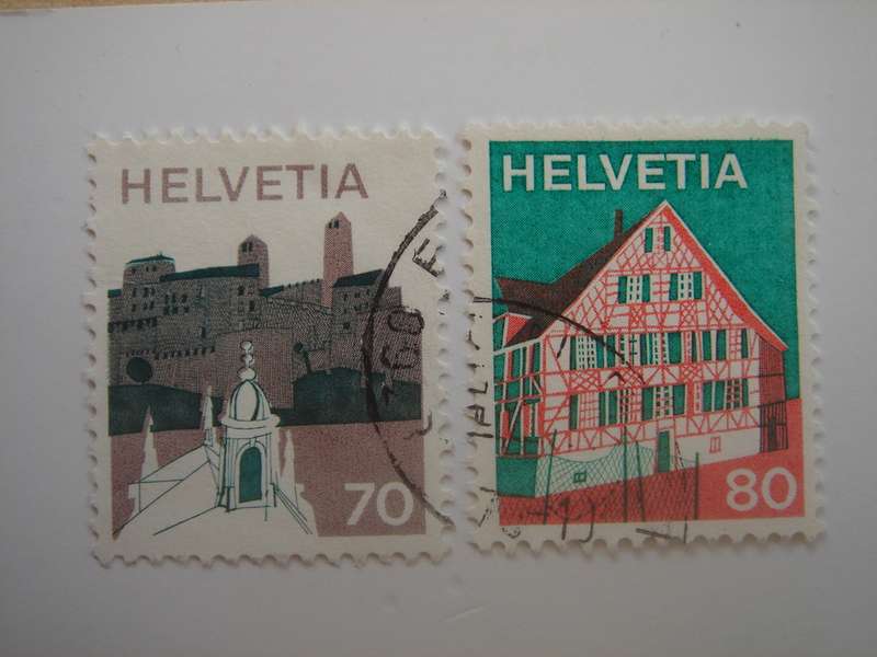 1973 HELVETIA - SG853-854 used stamps