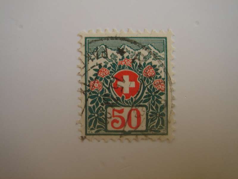 1910 Helvetia - Postage Due Stamp SG D282 used, stamped