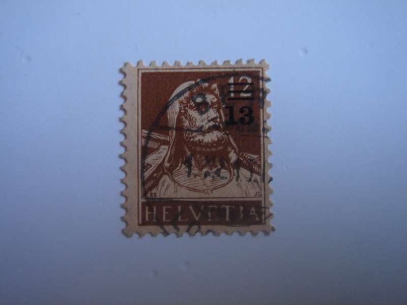 1915 Helvetia - Wilhelm Tell optd SG289 used, stamped