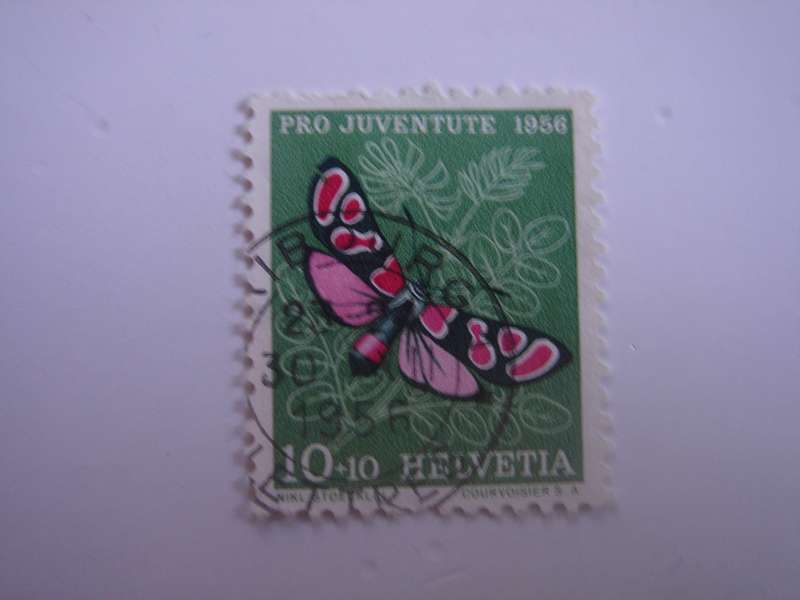 1956 Helvetia - Pro Juventute SG J 163 used, stamped