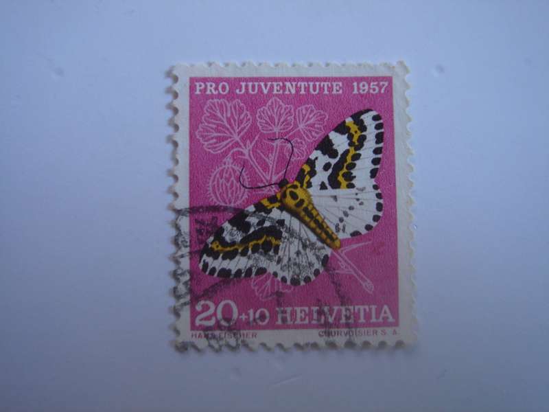 1957 Helvetia - Pro Juventute SG J 169 used, stamped