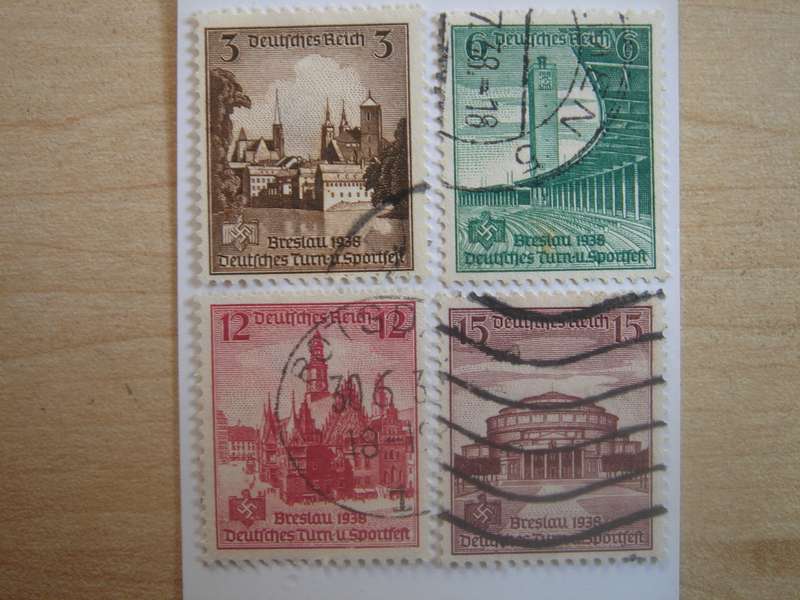 1938 Deutsches Reich MiNr 665-668 VFU