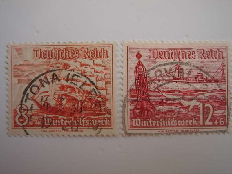 1937 Deutsches Reich MiNr 655-656 used, stamped