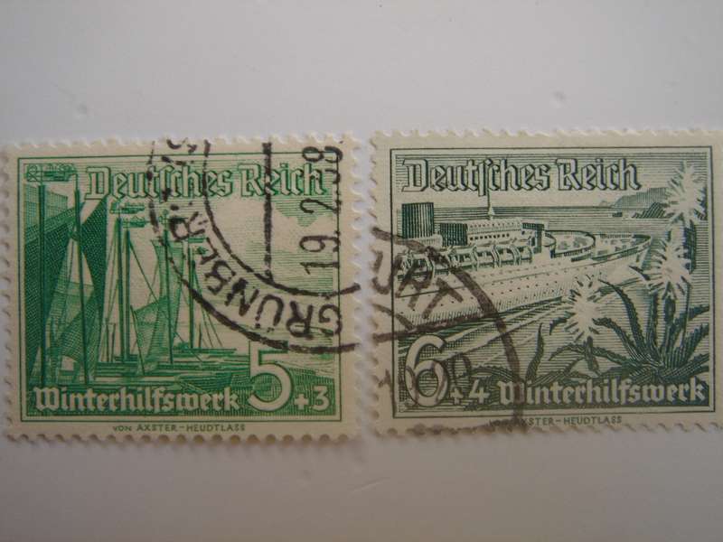 1937 Deutsches Reich MiNr 653-654 used, stamped