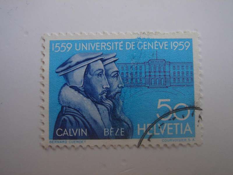 1959 Helvetia - Uni Geneva SG600 used, stamped