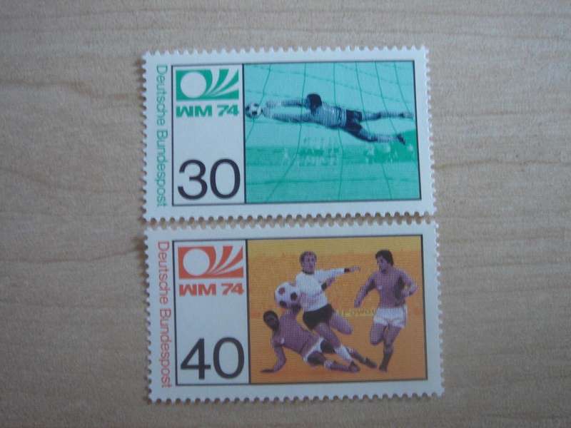 1974 BRD Football World Cup MiNr 811-812 MNH