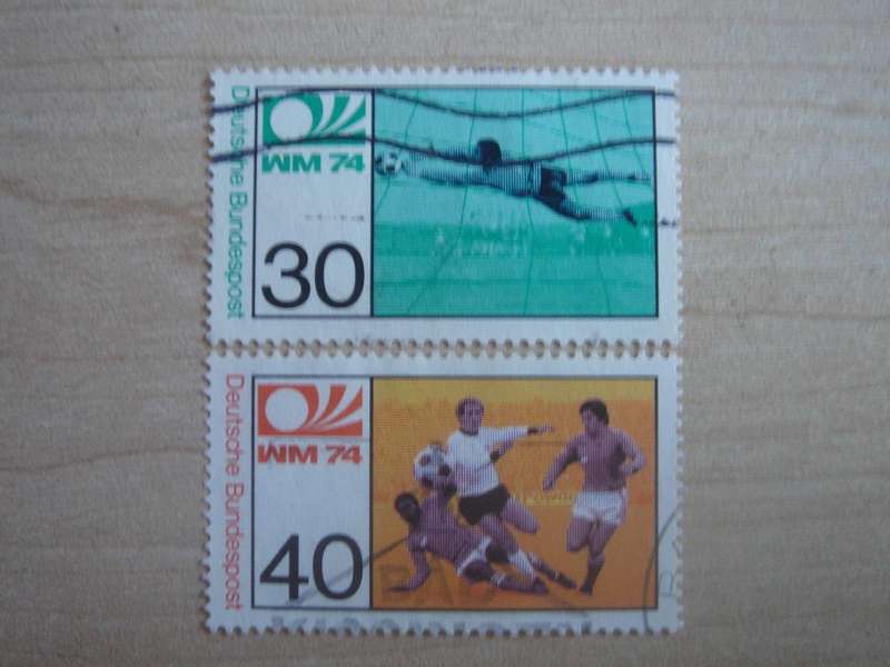 1974 BRD Football World Cup MiNr 811-812 used, stamped