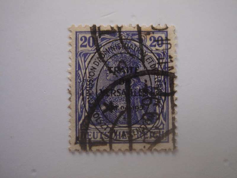 1920 Abstimmungsgebiet Allenstein MiNr 19 b used, stamped