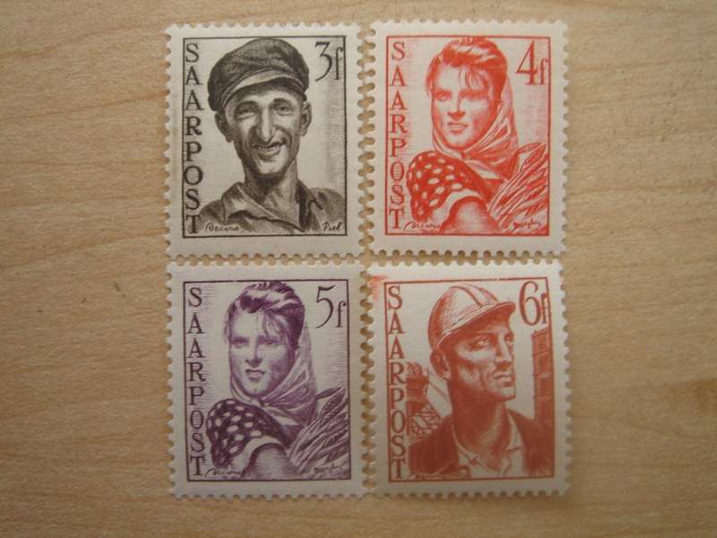 1948 Saarland MiNr 243-246 MNH