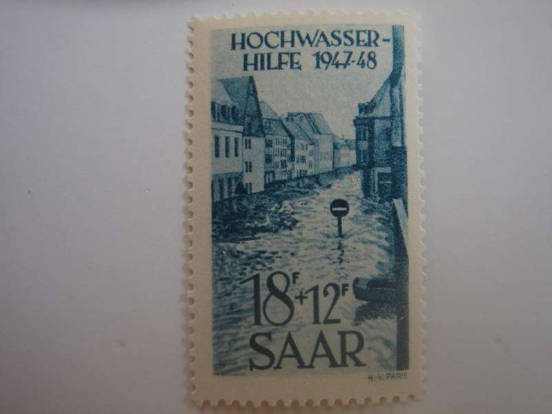 1948 Saarland Hochwasserhilfe MiNr 258 MNH