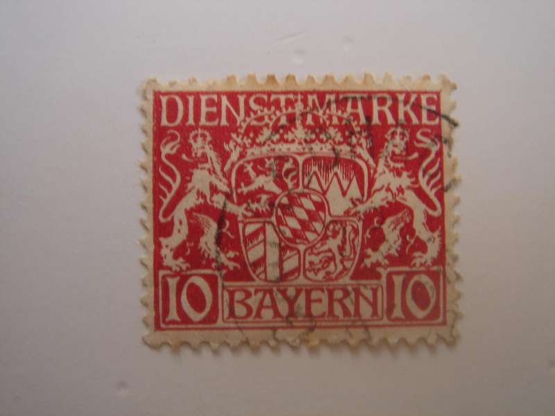 1916 Bayern - Dienstmarke MiNr 26 y used, stamped