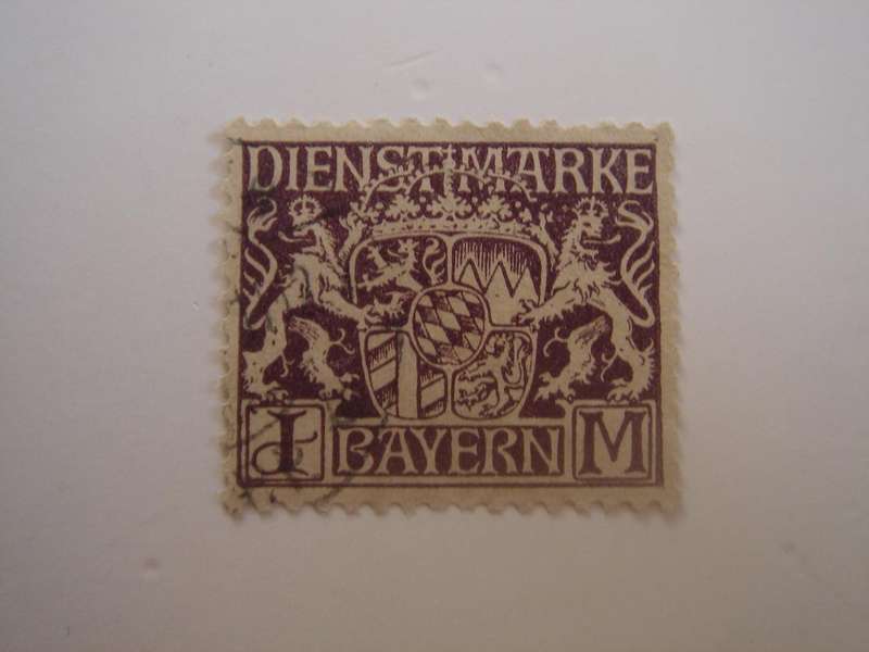 1916 Bayern - Dienstmarke MiNr 24 used, stamped