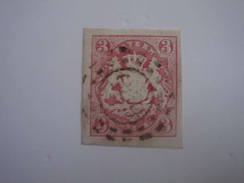 1867 Bayern - Coat of Arms MiNr 15 used, stamped