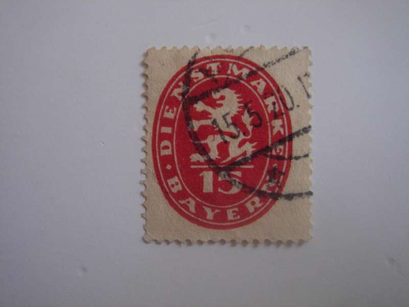1920 Bayern - Dienstmarke MiNr 46 used, stamped