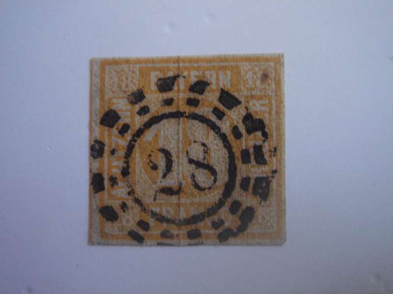 1854 Bayern - Freimarke MiNr 7 used, stamped