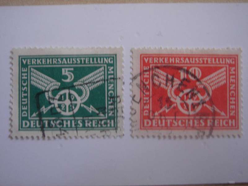 1925 Deutsches Reich MiNr. 370-371 X stamped
